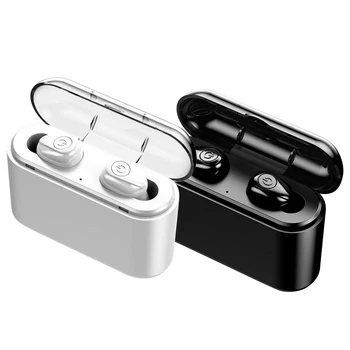 

SOONHUA New Mini Wireless BT 5.0 Earbuds In-Ear Earphone Waterproof Dual Headset With 2200mAh Charging Cable Box