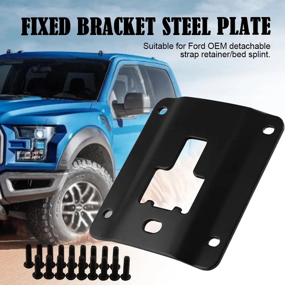 

4PCS Car Fixed Bracket Steel Plate Accessories Truck Bed Cargo Tie Down Brackets For Ford 2015-2018 F150 F250 F350 Raptor