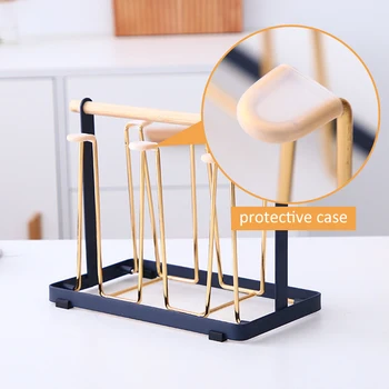 

Creative Iron Water Cup Rack Cup Holder Drainboard Drying Drainer Holder Stand Home Kitchen Storage Organizer For Home Office