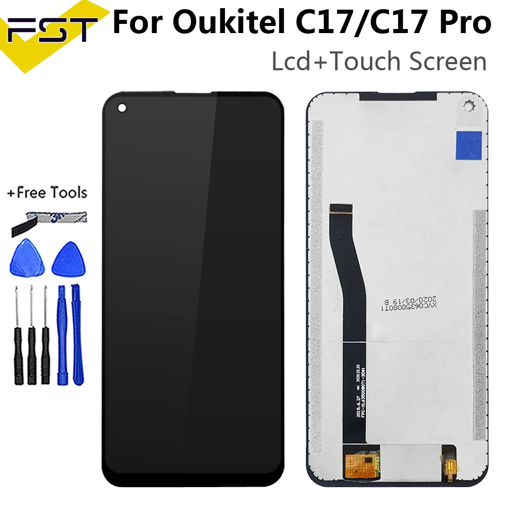 100% Original New 6.35 inch OUKITEL C17 PRO LCD Display+Touch Screen Digitizer Assembly LCD+Touch for | Мобильные телефоны и