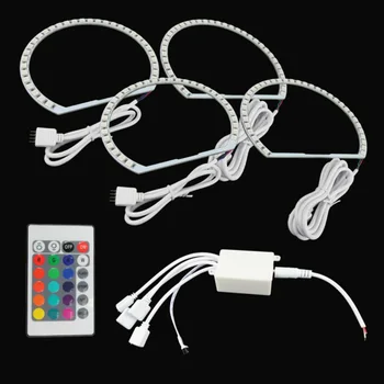 

Multi-Color Angle Eye Lights Color:RGB LED Headlight 1*Remote Control New
