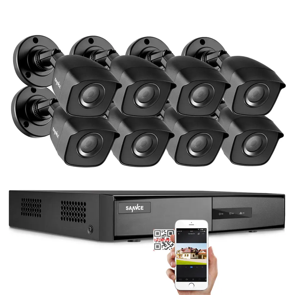 SANNCE 8CH DVR 1080N CCTV System Video Recorder 2/4/8 PCS 2MP Home