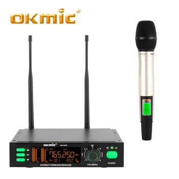 

OKMIC OK-781R OK-DPA1 Handheld Style single channel Microphone Wireless Professional Long Range Wireless Microphone For Karaoke