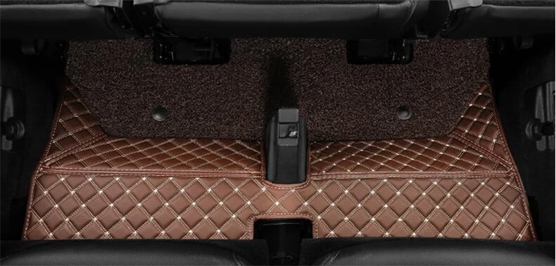 Коврик для Land Rover Discovery 3 LR3 2003-2009 футов ковры шаг Авто вышивка кожа провод катушки 2 Слои коврик
