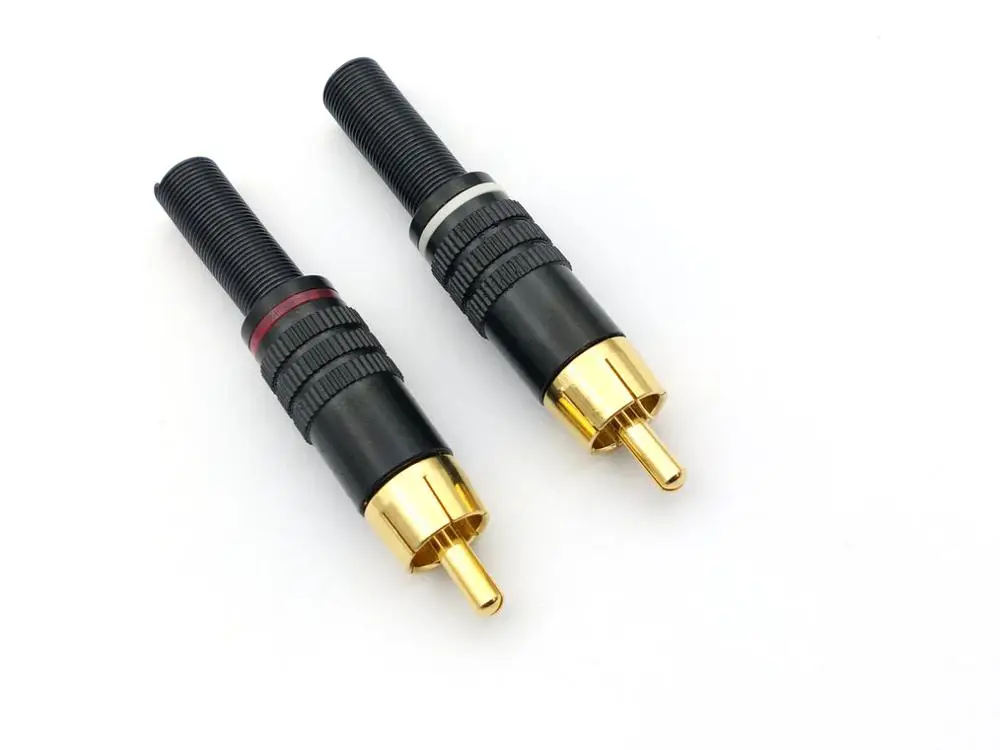 40 шт./100 шт. медный RCA разъем аудио металлический пружинный адаптер|adapter connector|adapter