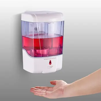 

Automatic Soap Dispenser 700ml Non-Contact Induction Soap Dispenser Wall-Mounted Soap Dispenser Bathroom Kitchen