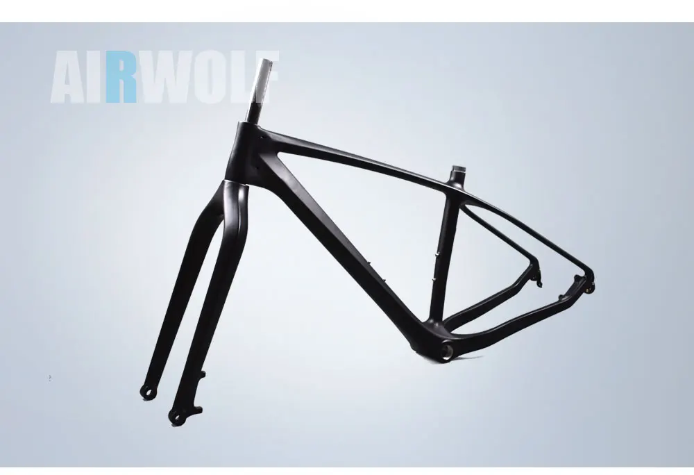 Clearance Newest snow bike frame carbon fat bike frame fork size 150*15mm fit for 26er*5.0inch bicicleta Fat Bike Frame 26er carbon frame 18