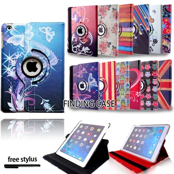 

360 Degrees Rotating Flip PU Leather Case Cover for IPad Mini 1/2/3 Smart Tablet Auto Sleep/Wake Stand Holder Cases