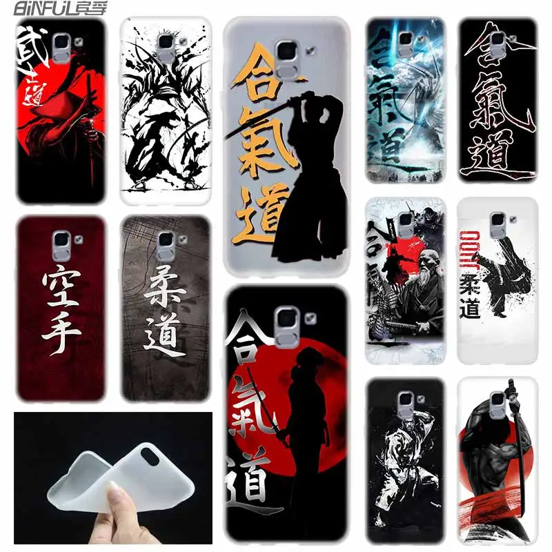 case Soft Cover TPU Coque For Samsung Galaxy J6 J8 J5 J7 J4 Core Plus 2018 2016 2017 EU Prime Pro Ace Japan aikido Judo | Мобильные