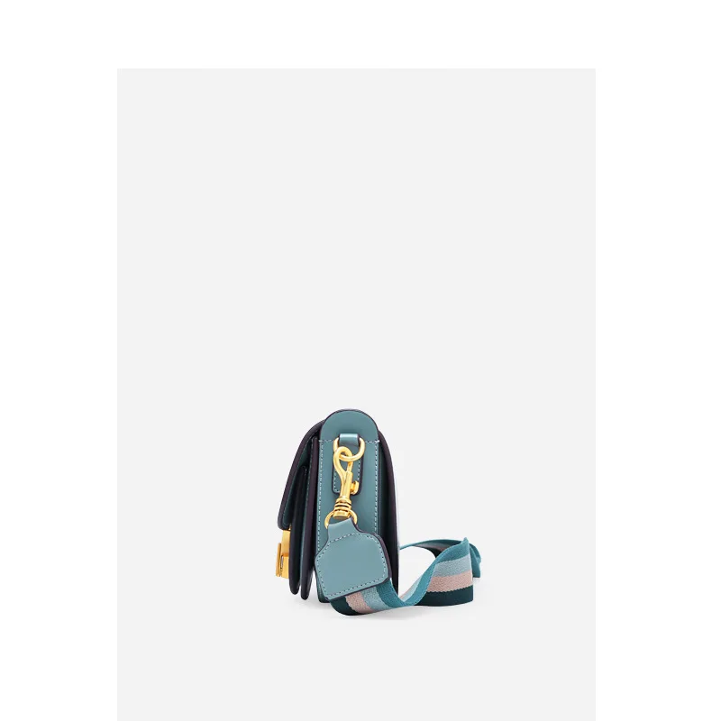 

Non-mainstream Design Leather Shoulder-bag 2019 New Style Summer WOMEN'S Fashion Handbag Wide-Strap Saddle Bag WOMEN'S Cross-bod