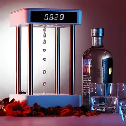 Purificateur d'air Anti gravité, temps sablier, gouttes d'eau, technologie noire, décoration de bureau, cadeau créatif 
