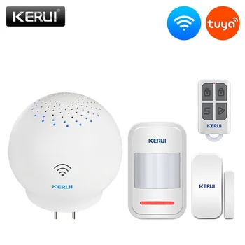 

KERUI Tuya Multifunctional Gateway WIFI Home Security Intelligent Smart Alarm System Work With Google Assistant/Alexa Control