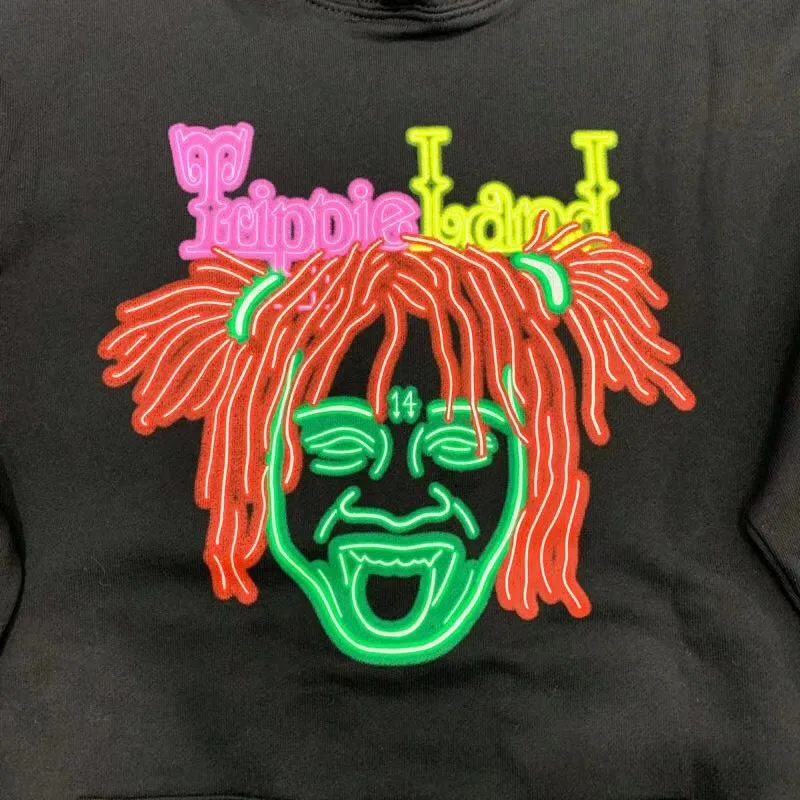 Толстовки Trippie Redd Merch Trippieland для мужчин и женщин, 1:1, высокое качество, Толстая Толстовка с капюшоном с изображением пиратского корабля Trippie Redd Merch Trippieland