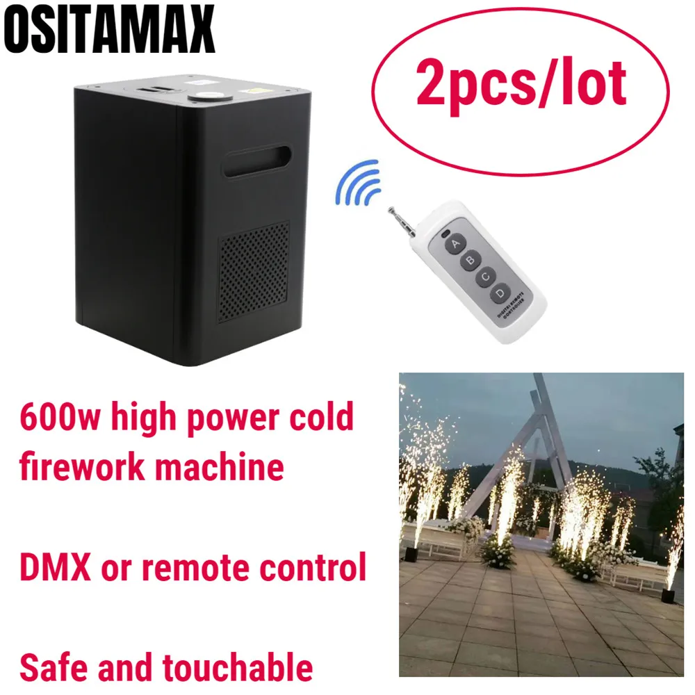 2pcs machine carton DMX или дистанционный 600 Вт холодная Искра фейерверк машина пиротехнические фонтанные огни свадьба сцена Рождественская вечеринка флам холодные Салюты - Цвет: 2pcs machine carton