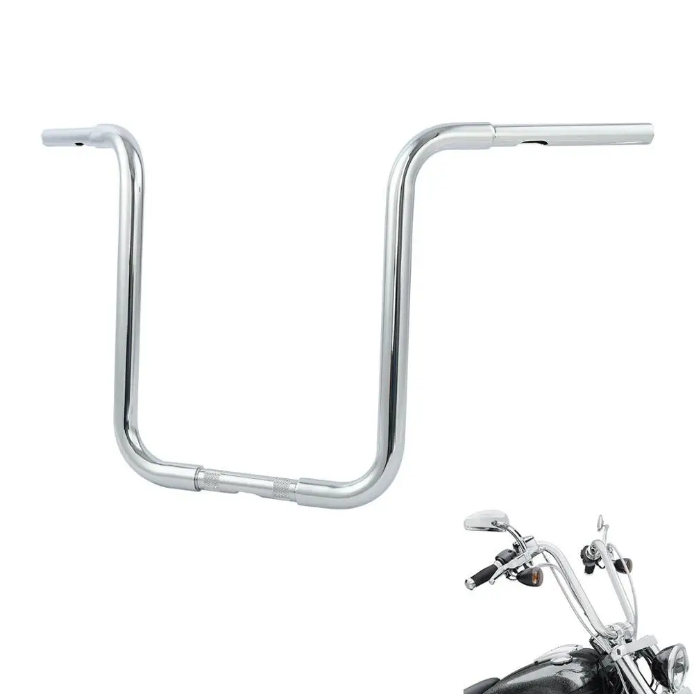 

Мотоцикл 18 "16" 14 "12" Rise Ape HangerBar Fat 1-1/4 "на руль для Harley Sportster FLST FXST XL 883 1200 Custom