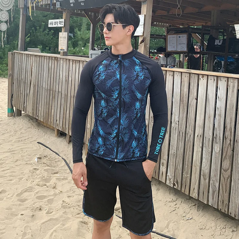 

2020 New Style Diving Suit Sun-resistant Long Sleeve Men Trousers Couples Swimwear Hot Springs