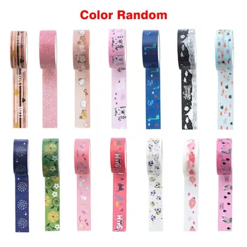 

Colorful Candy Color Random Pattern Decorative Tape DIY Scrapbooking Masking Labeling Diary Decoration Self-Adhesive Sticker