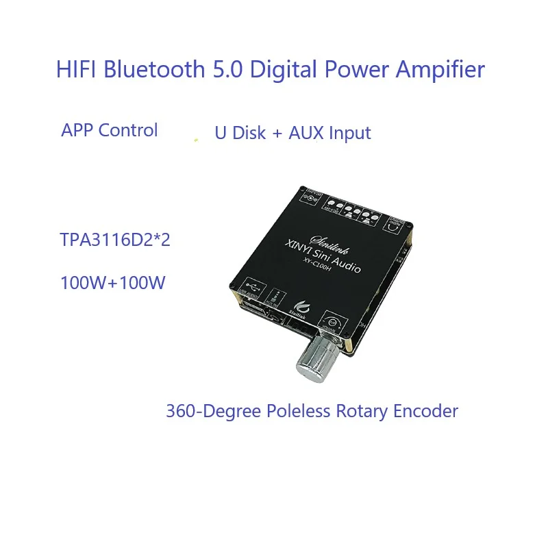Модуль усилителя мощности Bluetooth 5 0 миниатюрный Hi-Fi усилитель для динамиков 2