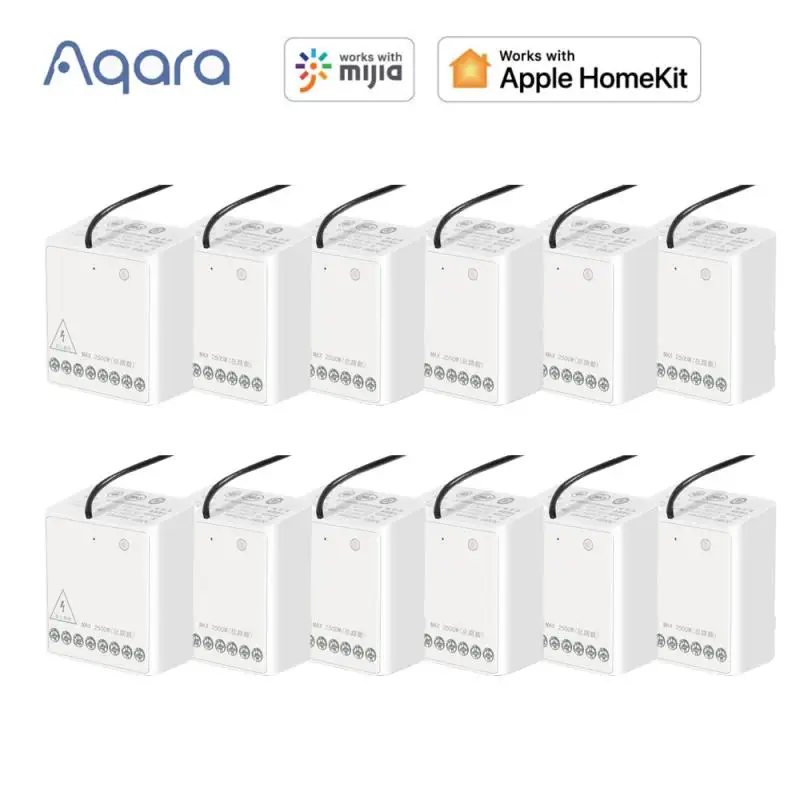 

Aqara Zigbee Version Two-way Control Smart Switch Module Wireless Relay Controller 2 Channels Work For Mijia APP Homekit