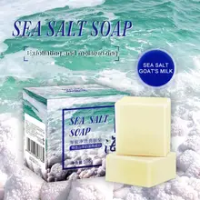 Морская соль мыло для удаления прыщей поры, акне терапии морская соль мыло очиститель увлажняющее мыло козье молоко Уход за лицом мыть основе мыло