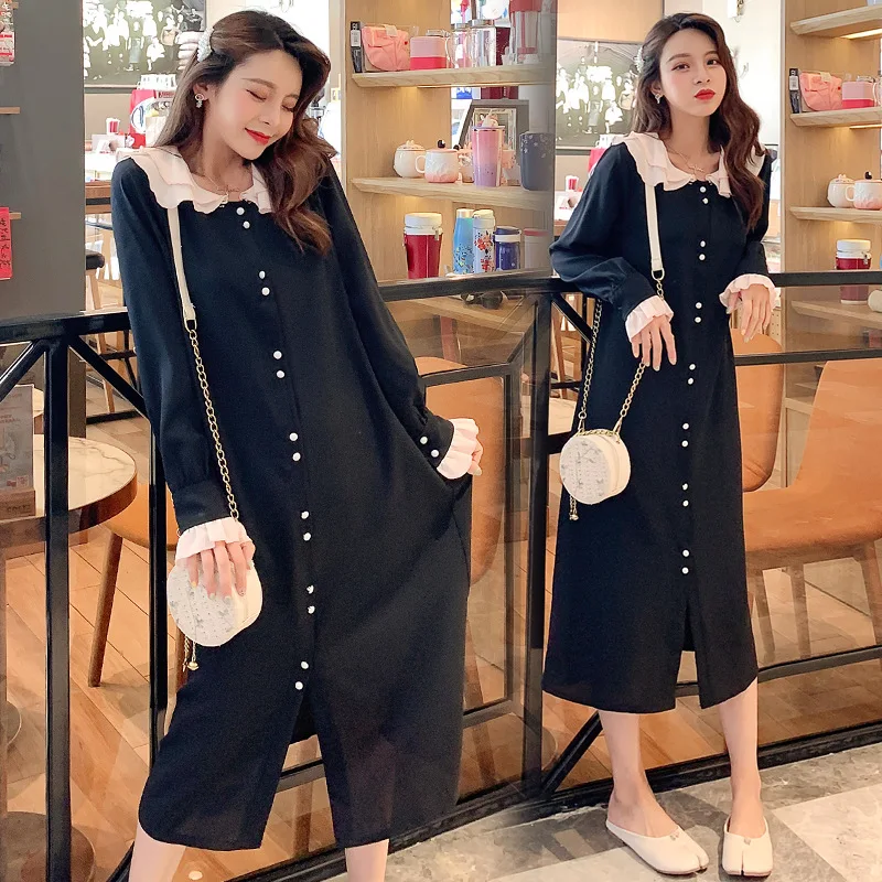 

Shanghai New Europe Sang 2020 Autumn Fat Mm Dress Flounced Fashion