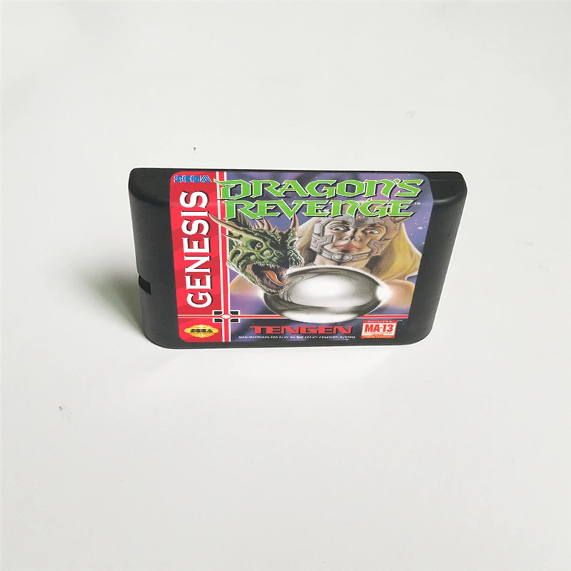 Dragon's Revenge-крышка США с розничной коробкой 16 бит MD игровая карта для Sega megadrive Genesis игровая консоль