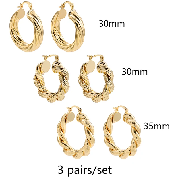 Gold Silver Color Stainless Steel Hoop Earrings for Women Small Simple Round Circle Huggies Ear Rings Steampunk Accessories 21658-1