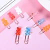 2pcs/lot Kawaii Rainbow Bear Paper Clip Decorative Bookmark Binder File Clips School Office Stationery Accessories ► Photo 1/6