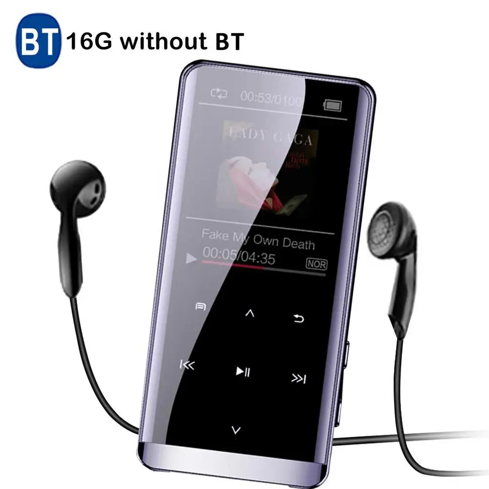 M13 OTG MP3 плеер Диктофон 1," OLED сенсорный экран портативный HIFI 5D 8 ГБ/16 г с/без Bluetooth Ультратонкий музыкальный плеер - Цвет: 16G without Bluetoot