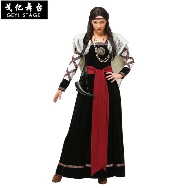 Costume da pirata vichingo medievale per donne adulte Costume da