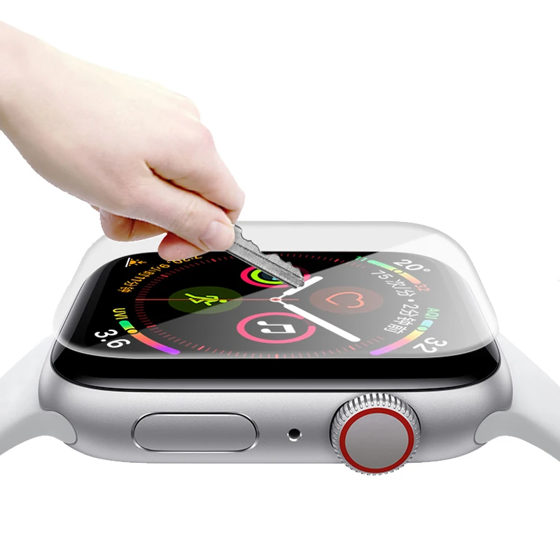 Ремешок для apple watch, ремешок 42 мм, 38 мм, для iwatch, версия 4 полосным 44 мм 40 мм 10D HD Экран защитная пленка аксессуары для наручных часов apple watch 5 4 3 2