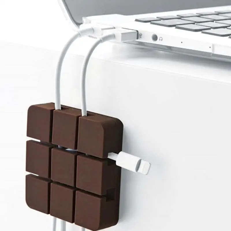 Multi-function Rectangle Wire Clip Organizer Cord Cable Manager for Home Office Cable Line Organizer Holder