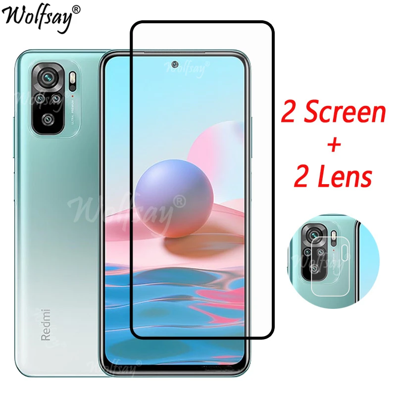 Vetro Temperato A Copertura Totale Per Xiaomi Redmi Note 10 Pellicola Salvaschermo Per Redmi Note 10 10 S Vetro Per Fotocamera Per Redmi Note 10 Vetro