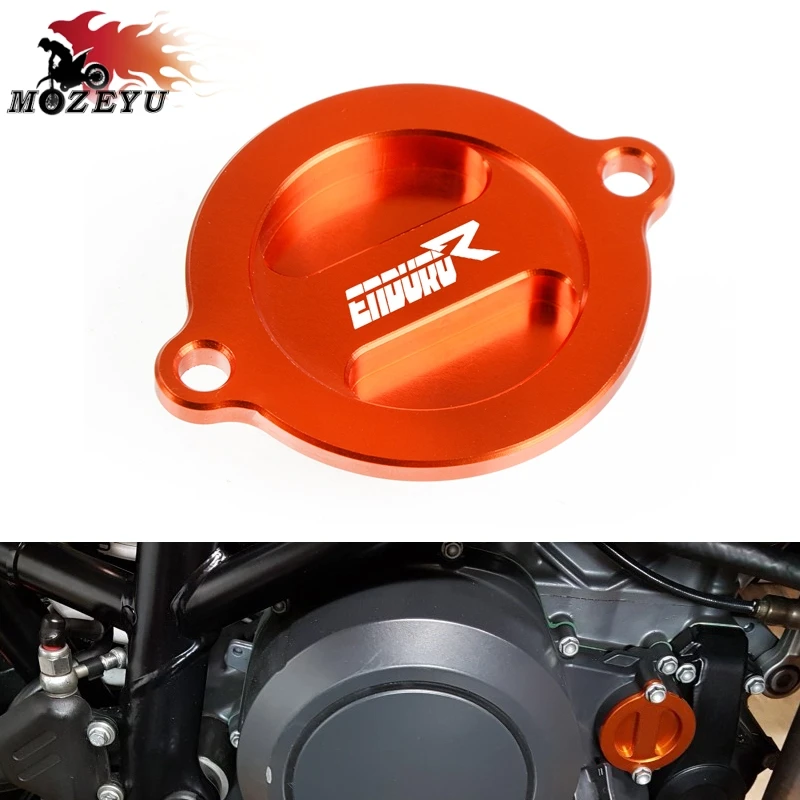 Для KTM 690 эндуро R 2014-2017 2015 2016 ЧПУ алюминий аксессуары для мотоциклов колпачок для автомобильного масляного фильтра бак двигателя Чехлы для