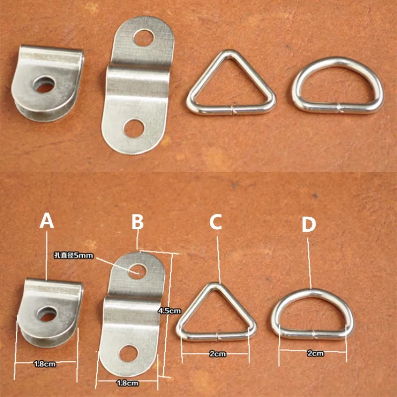 Металлические Кольца D, не сваренные Кольца Dee, не сварные мосты, u-образные треугольники, лямки, ремни, сумки, аксессуары для одежды, пряжка