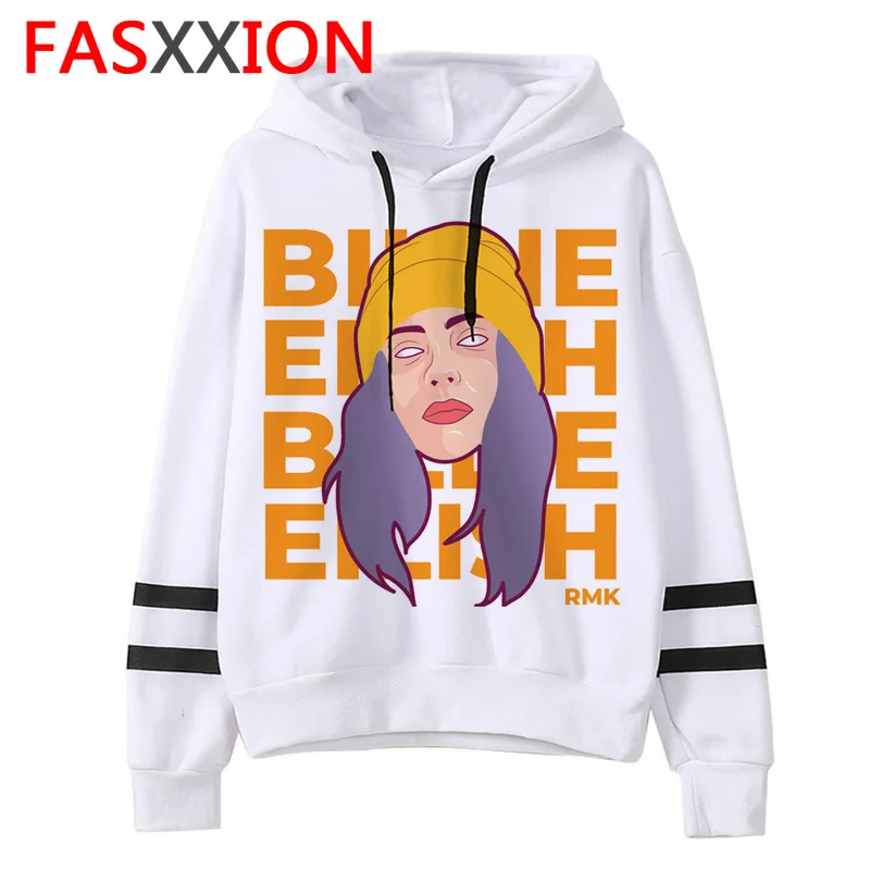 Billie Eilish толстовки для мужчин/женщин забавные хип хоп Мода kawaii Толстовка Графический harajuku 90s Tumblr с капюшоном уличная Мужская