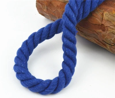 10 мм хлопковые шнуры 3 акции витая Толстая веревка для ручная работа, сделай сам, ремесло, украшение для сумки, пояса, домашний текстиль, аксессуары для шитья - Цвет: Синий
