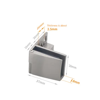 

Zinc alloy glass hinge Hinge 90 Degree Brushed Glass Hinge Bath Shower Door Glass Bathroom Clip Furniture Hardware Hinge Fitting