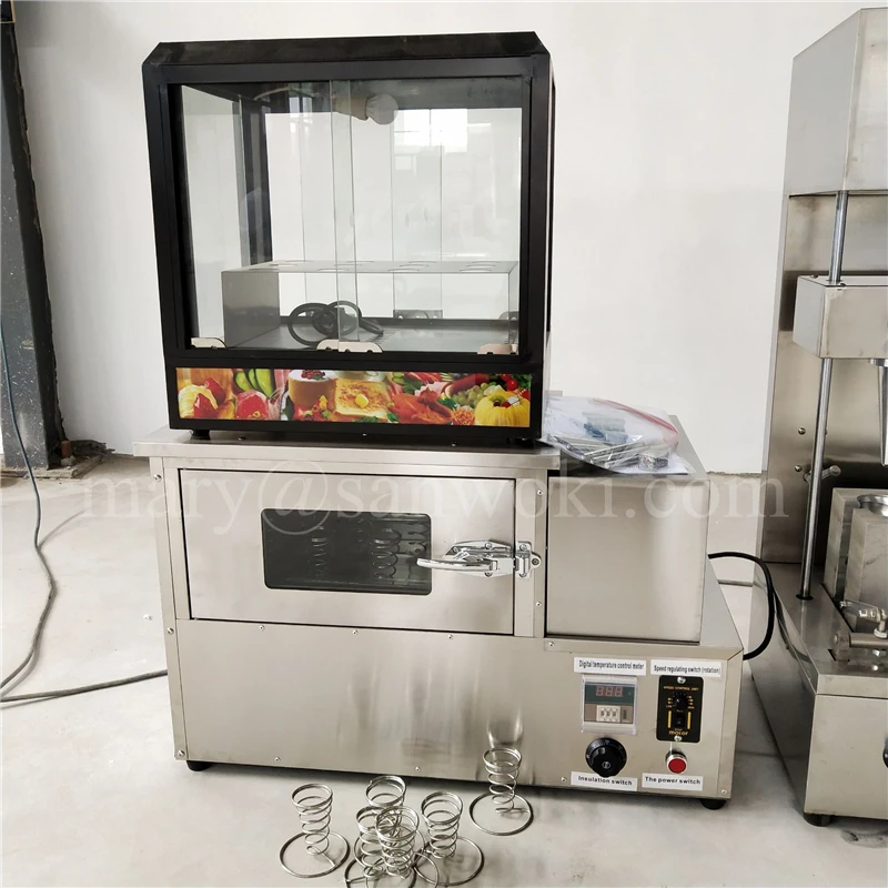 Description Picture 2 of itemElectric cone pizza making baking machine pizza cone vending machines and display case Display cabinet and Pizza cone oven