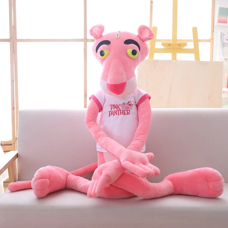 High Quality Big Size Baby Toys Plaything Cute Naughty Pink Panther Plush Stuffed Doll Toy Home Decor Kawaii Xtmas Gift 55-145CM