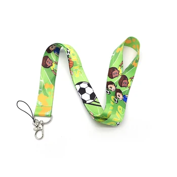 

30pcs/lot Sports Football Lanyard Neck Strap Phone Lanyards for Key USB Badge Holder DIY Hang Rope Customized Key Strap DC134