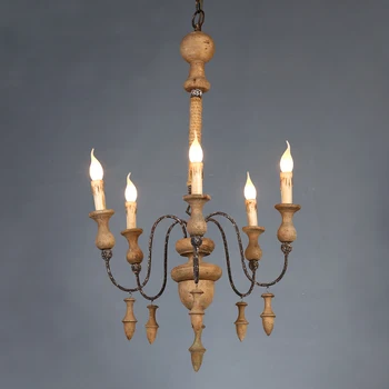 

Retro Wood chandelierS rustic lighting retro hanging kitchen lampS for dining room bedroom italian home art decor lustre CE ROHS