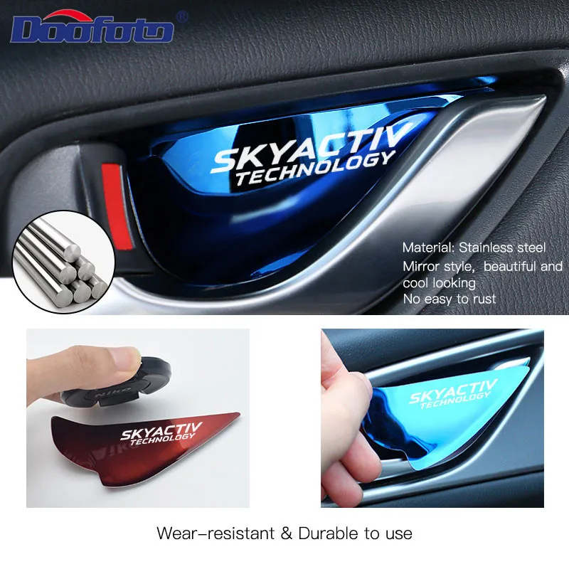 For Mazda 3 6 BM GJ CX3 CX 3 CX-5 CX5 CX 5 CX7 CX9 MX5 ND 2017 2018 2019 Axela Car Interior Door Handle Bowl Cover Accessories