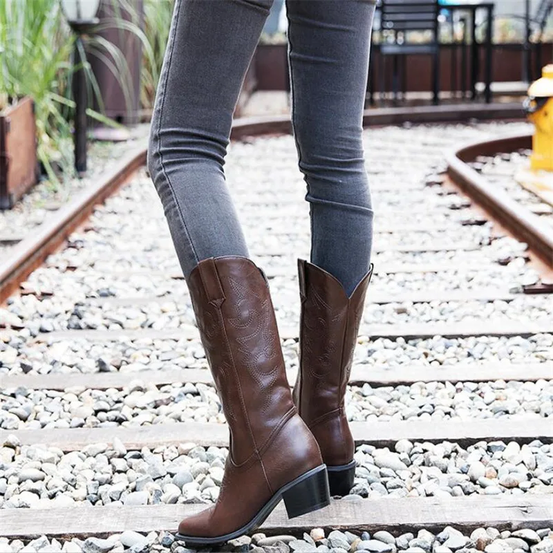 BBZAI Femmes/Новая модель; Bottes; обувь высшего качества; женские модные теплые Ботинки на каблуке 5 см; женские ботинки с круглым носком; размеры США 3-16; 17