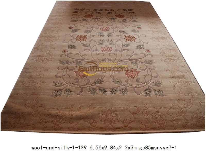 woolandsilk6.56x9.84 Savonnerie гобеленовый Настенный Ковер античный ручной работы подарочный квадратный вязаный ковер - Цвет: woolandsilk6.56x9.84