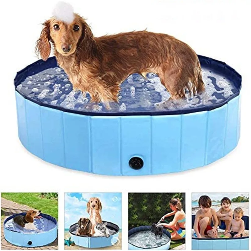 

New Portable Dog Pool Pet Bath Outdoor Foldable Dog Swimming Pool Indoor Wash Bathing Tub Collapsible Bathtub for Dogs Cats Kids