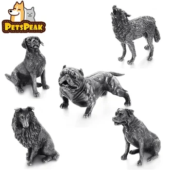 

Wolf Bulldog Rottweiler Pets Creative Metal Sculpture Home Pet Store Kid's Gift
