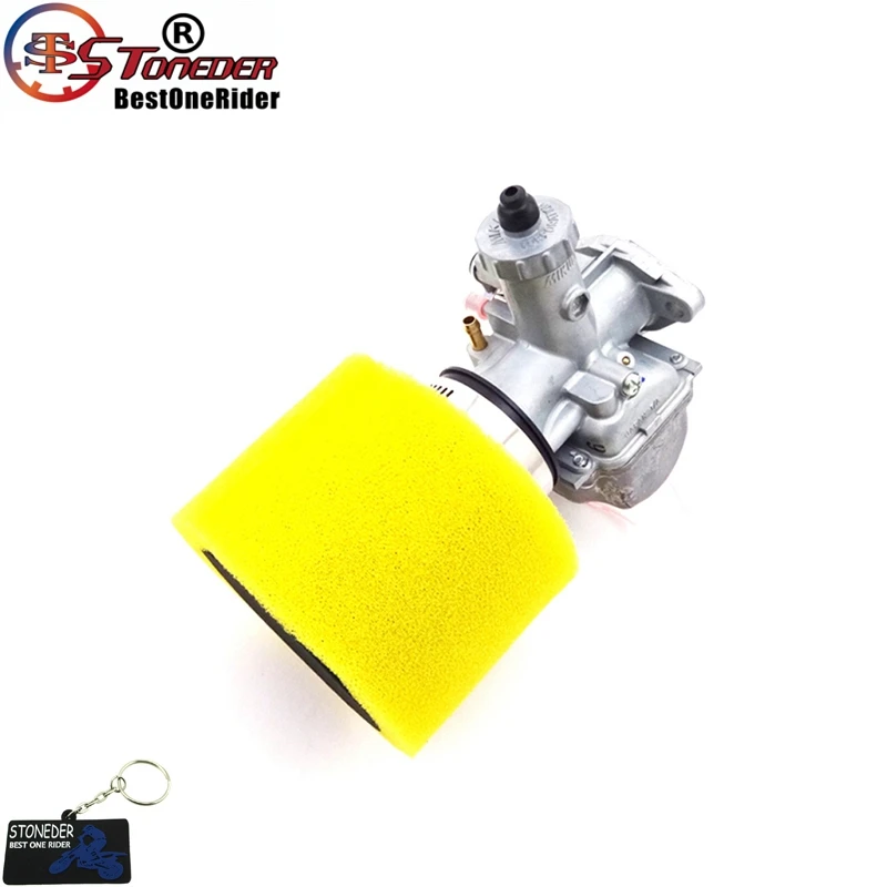 STONEDER VM22 Carb 26 мм Mikuni Карбюратор 38 мм воздушный фильтр для 110cc 125cc 140cc двигателя Lifan XR50 CRF50 SSR Thumpstar питбайк - Цвет: Yellow