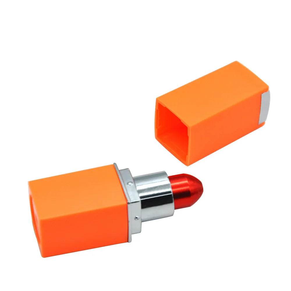 Lipstick Shape Metal Smoking Pipe Tobacco Pipe mini Smoking Accessories Aluminium Alloy Cigarette Holder Women's Gift