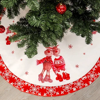 

GNHYLL Christmas Tree Skirt Aprons Christmas Tree Carpet Christmas Decorations for Home New Year Xmas Decor 48inch 120CM